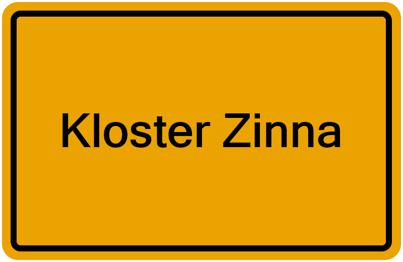 Handelsregisterauszug Kloster Zinna